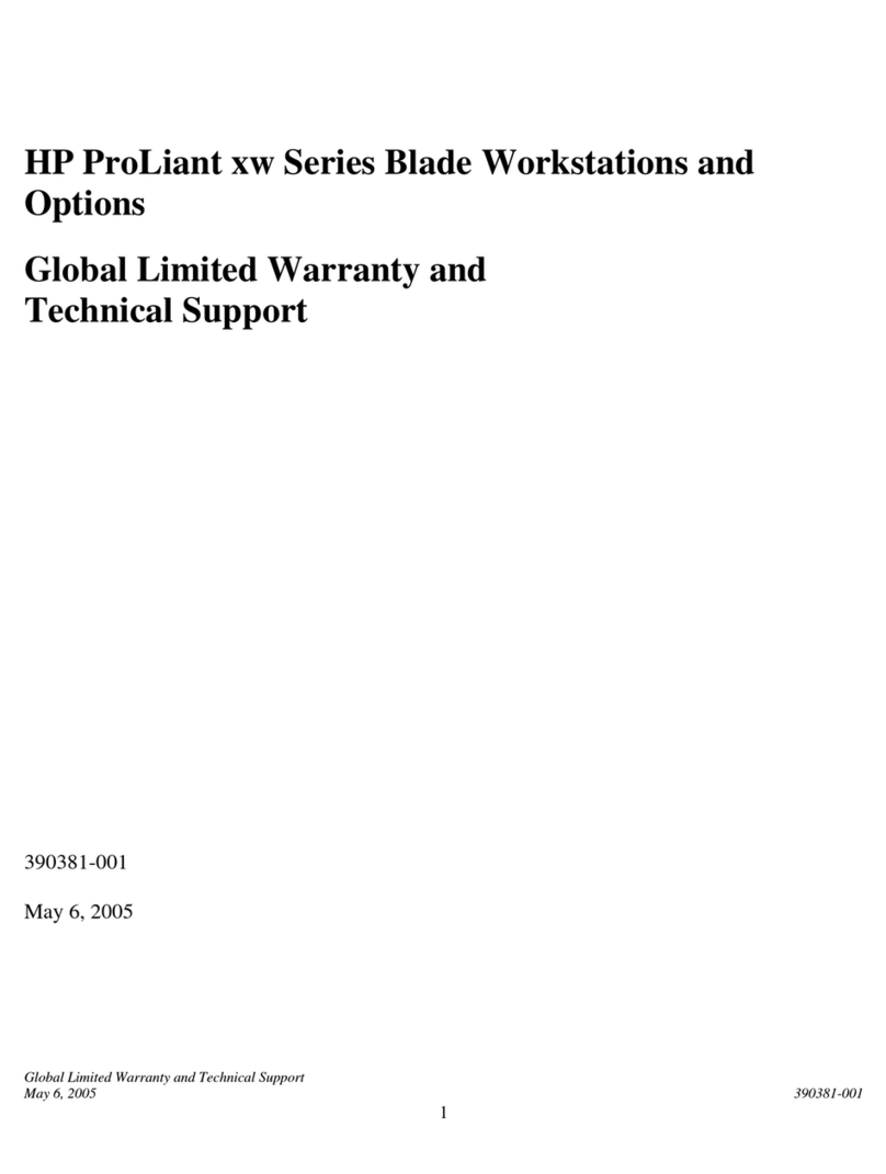 HP Xw460c - ProLiant - Blade Workstation Use and maintenance manual HP Xw460c - ProLiant - Blade Workstation Use and maintenance manual