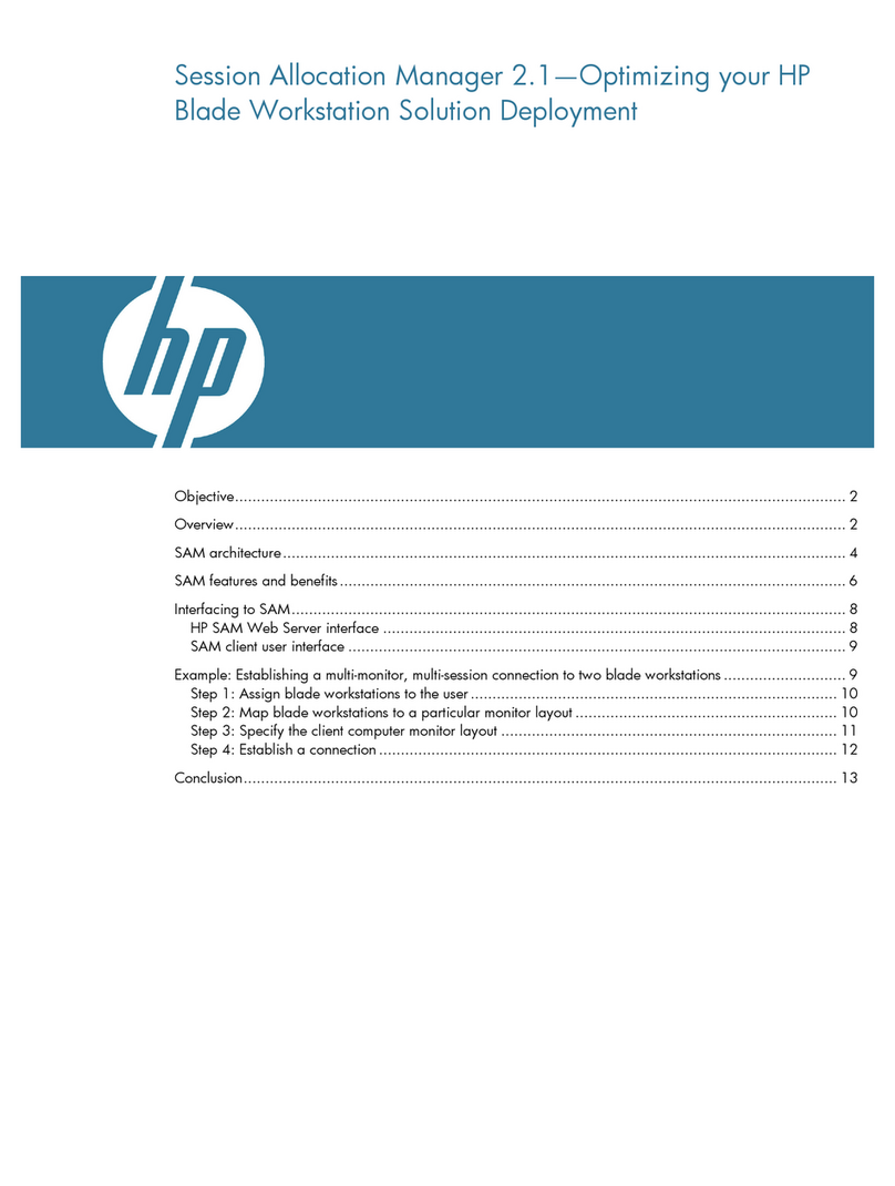 HP Xw460c - ProLiant - Blade Workstation User manual HP Xw460c - ProLiant - Blade Workstation User manual
