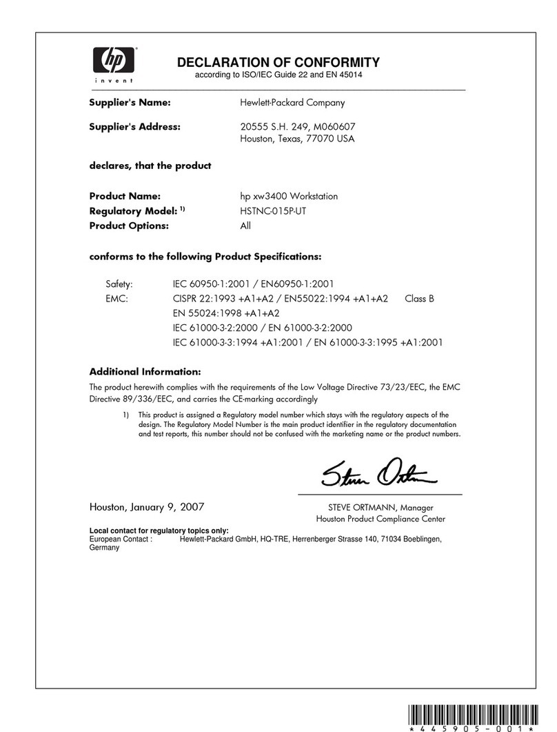 HP xw3400 - Workstation Reference guide