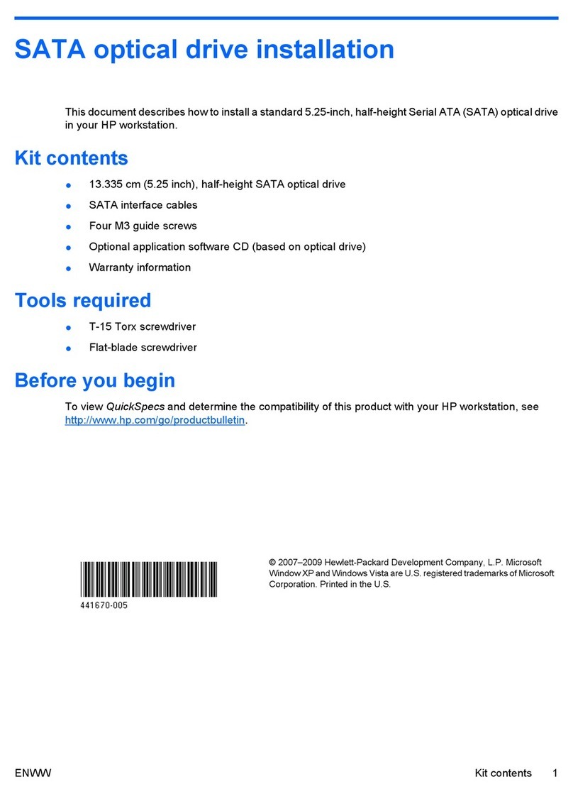 HP Xw4600 - Workstation - 2 GB RAM User manual
