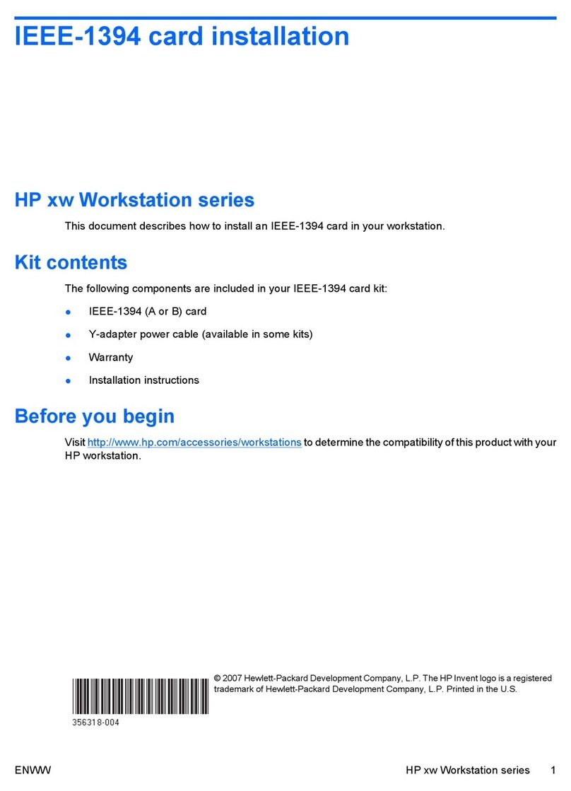 HP Xw4600 - Workstation - 2 GB RAM User manual HP Xw4600 - Workstation - 2 GB RAM User manual