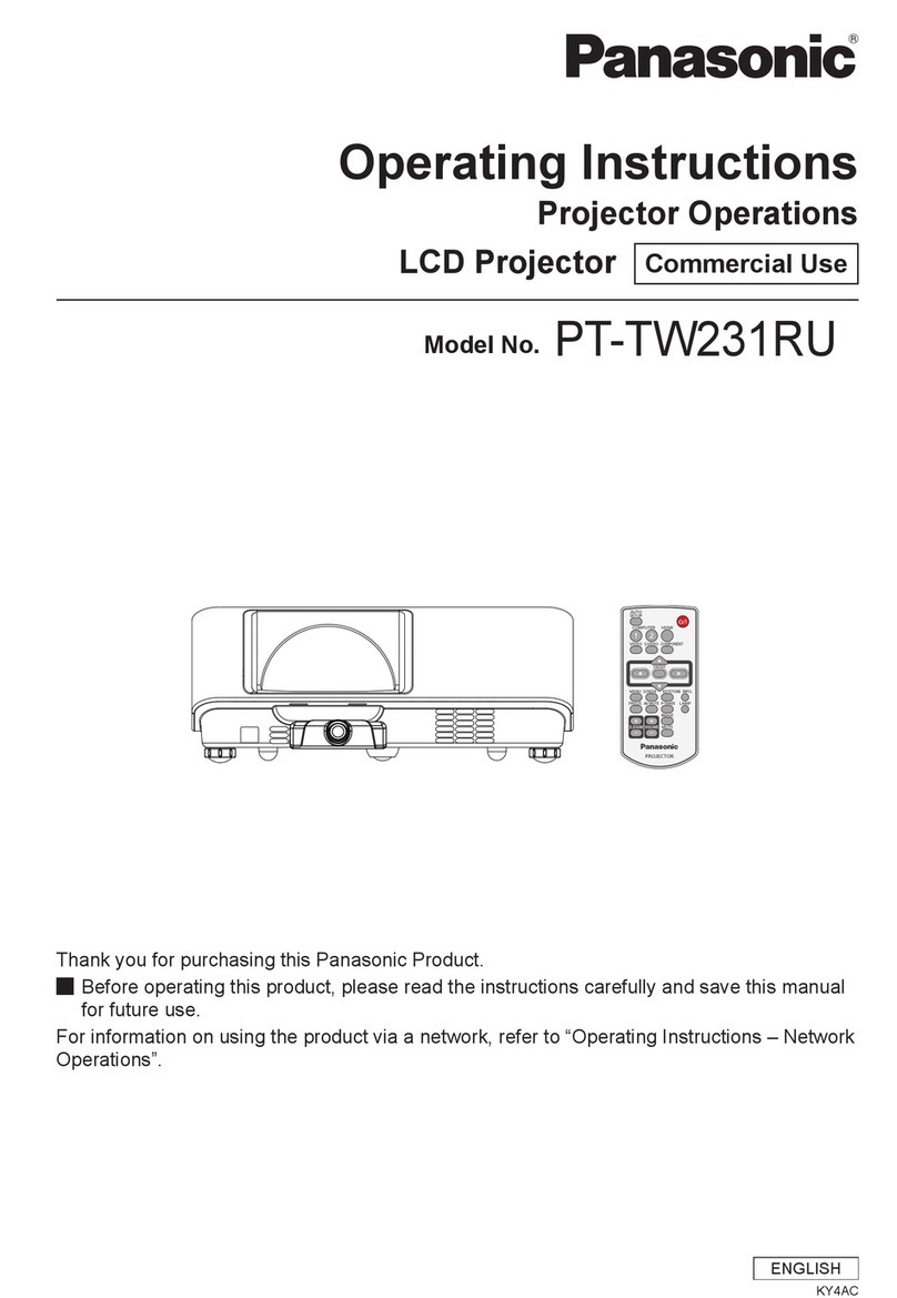 Panasonic PT-TW231RU User manual