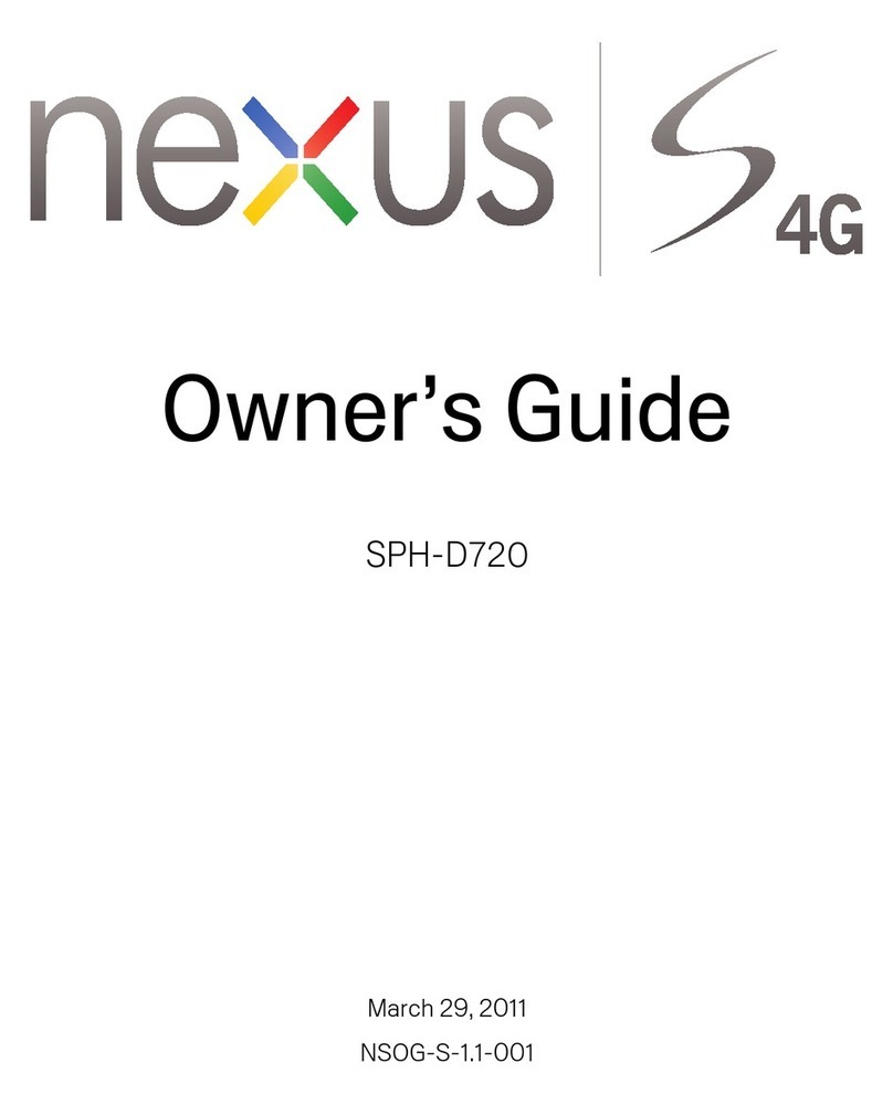 Samsung SPH-D720 Nexus S 4G User manual