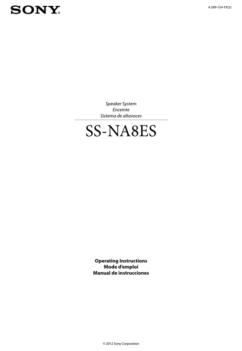 Sony SS-NA8ES User manual Sony SS-NA8ES User manual