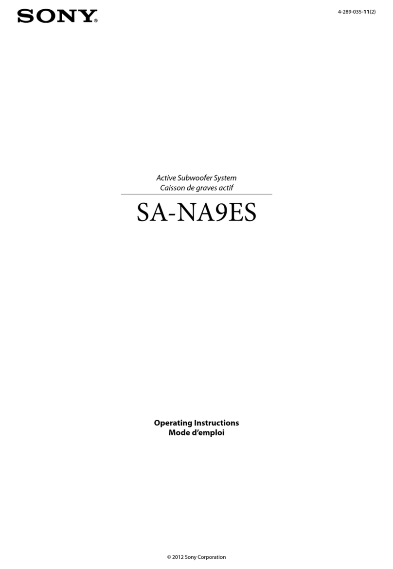 Sony SA-NA9ES User manual