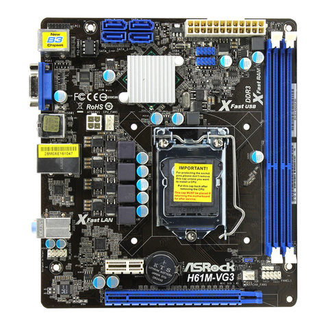 ASROCK H61M-VG3 Quick installation guide