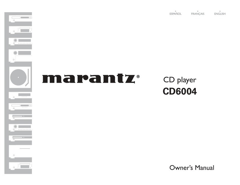 Marantz CD6004 User manual