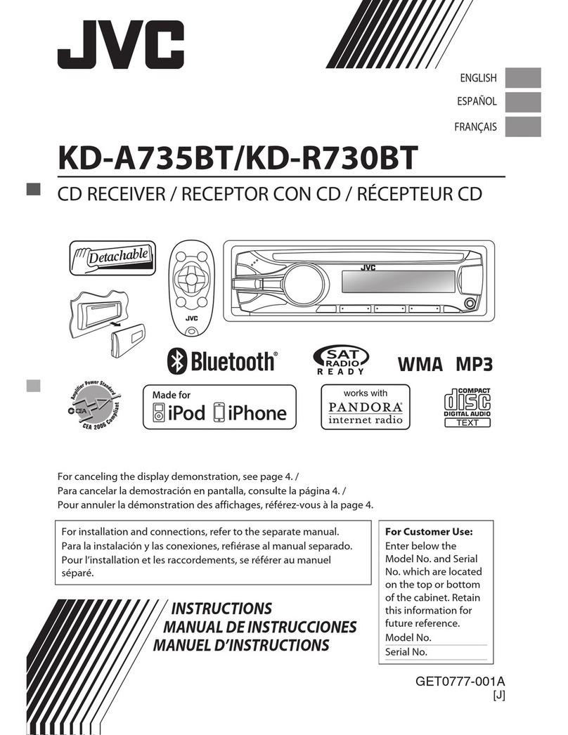 JVC KD-R730BT User manual