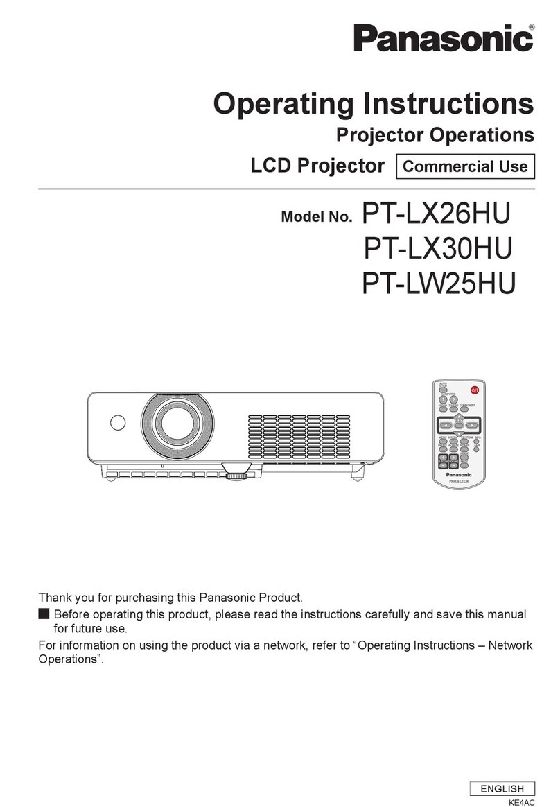 Panasonic PT-LX30HU User manual