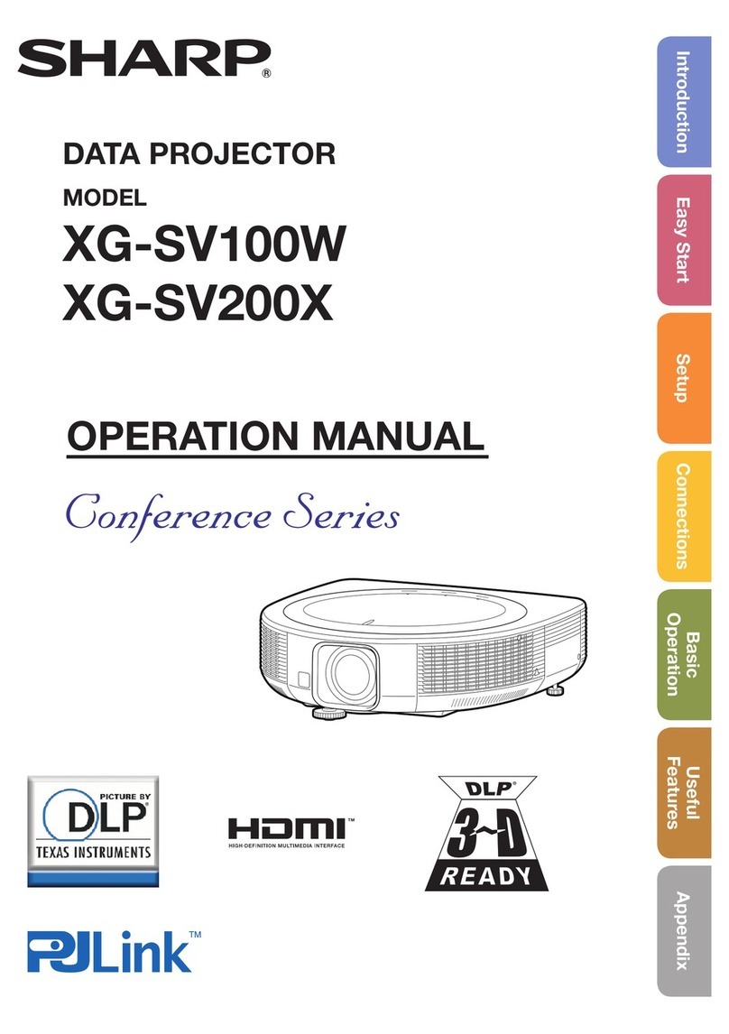 Sharp XG-SV200X User manual