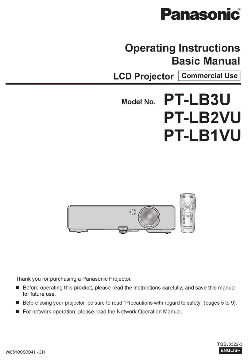 Panasonic PT-LB3U User manual