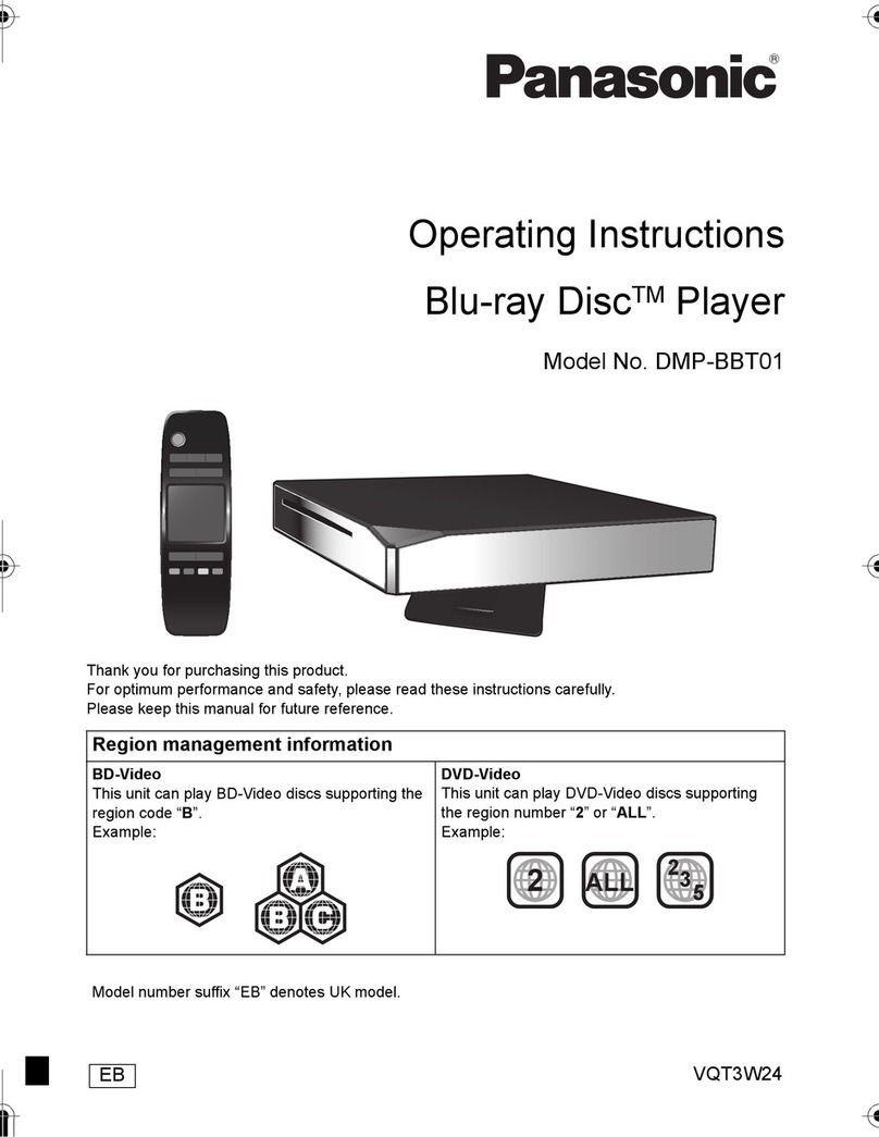 Panasonic DMP-BBT01 User manual