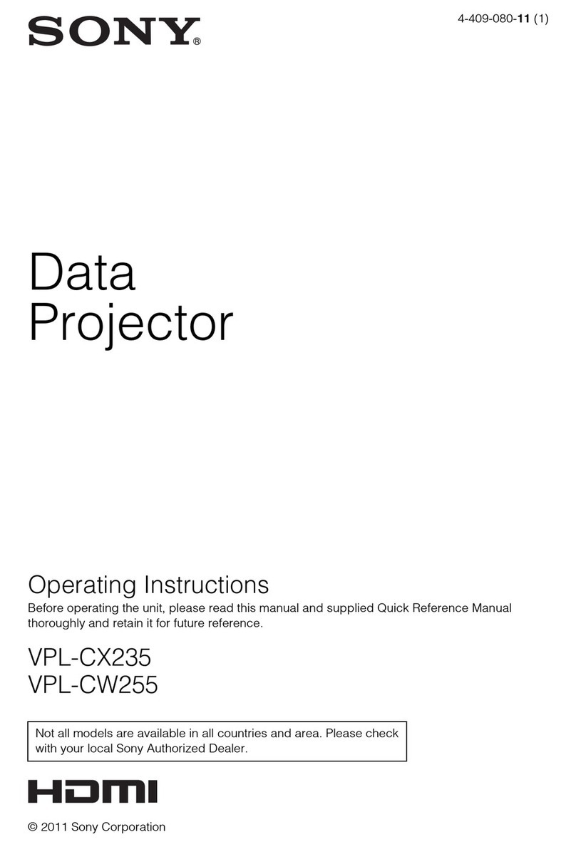 Sony VPL-CW255 operating instructions