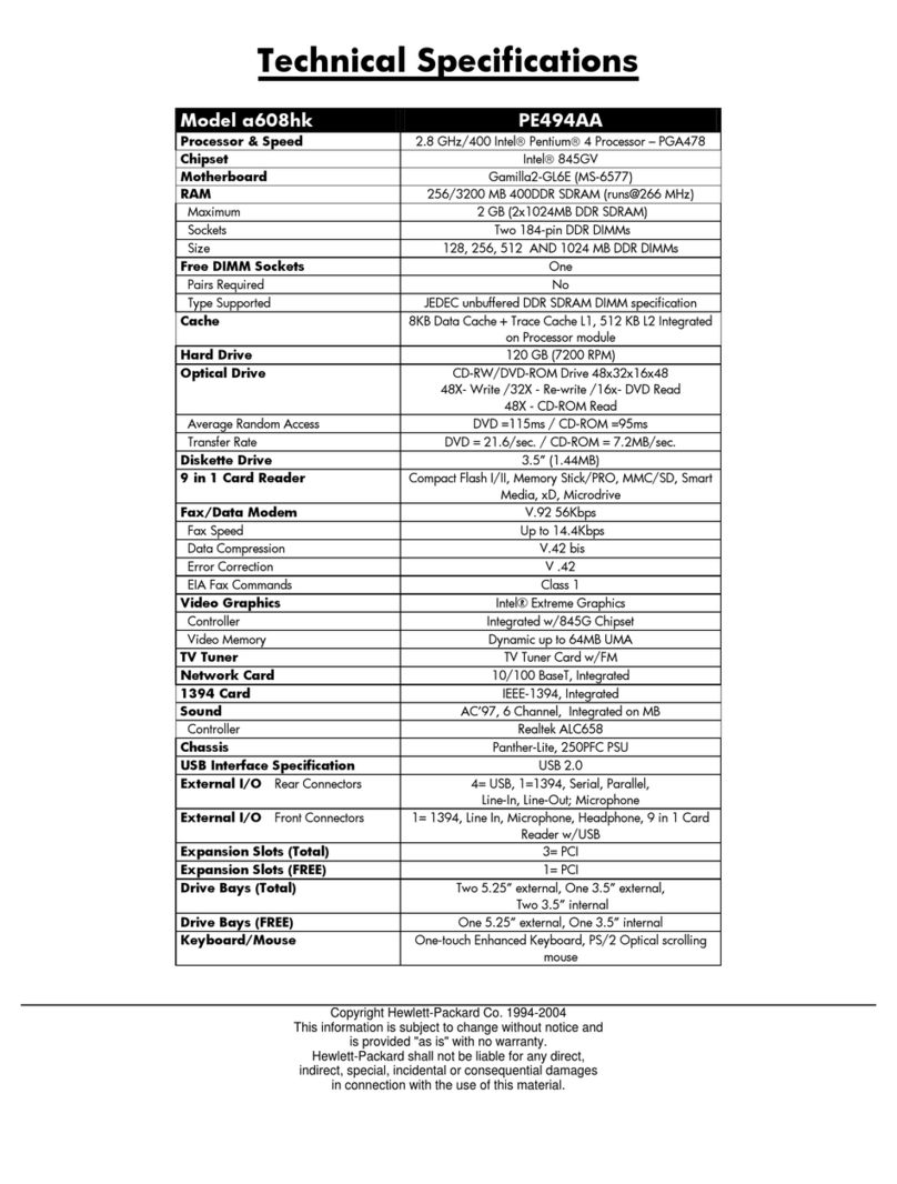 HP VH677UA#ABA - Pavilion Dv6-1244sb... Technical specifications