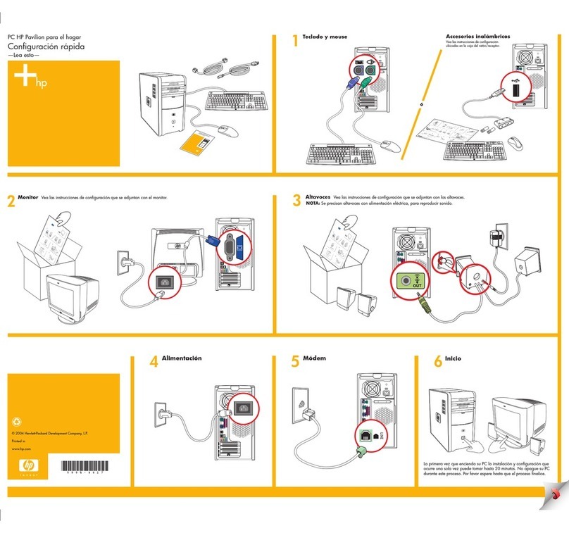 HP Pavilion a600 - Desktop PC User manual