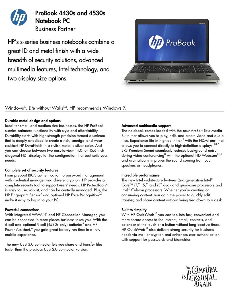 HP ProBook 4430s brochure