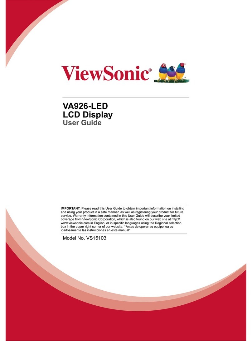 ViewSonic VA926-LED User manual