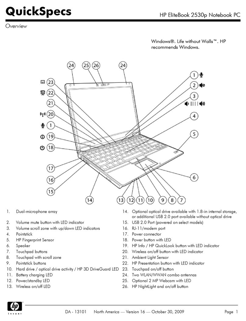 HP SL9400 - Promo 2730P CORE2 Duo Lv Cpu User manual