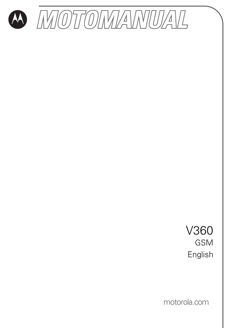 Motorola V360 User manual Motorola V360 User manual