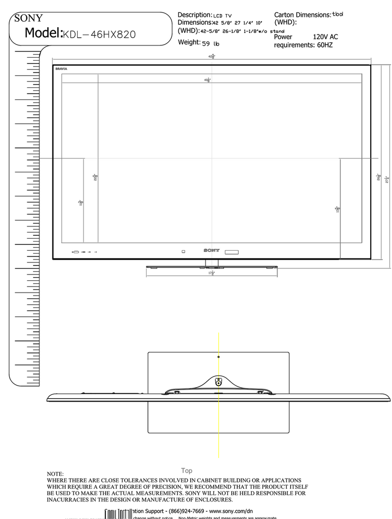 Sony KDL-46HX820 User instructions