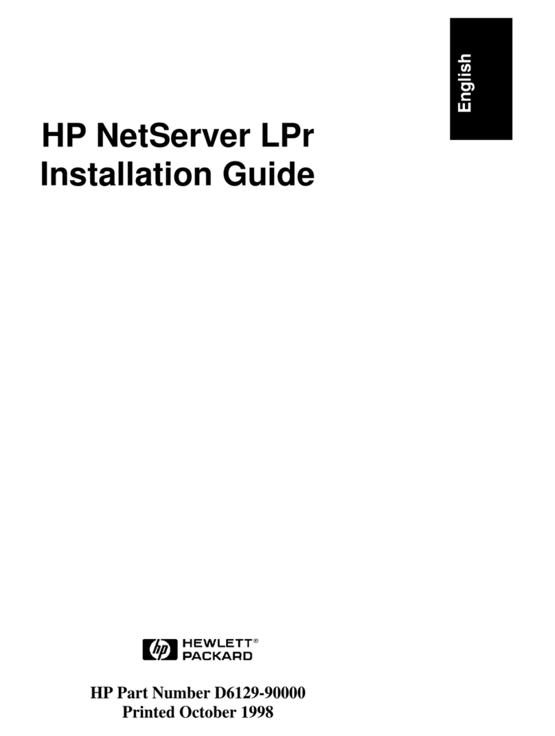 HP D5970A - NetServer - LCII User manual