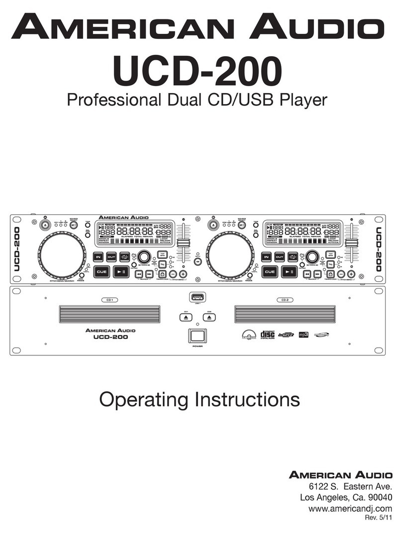 American Audio UCD-200 User manual