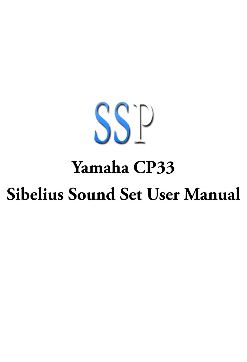 SSP CP33 Sibelius 5 user manual