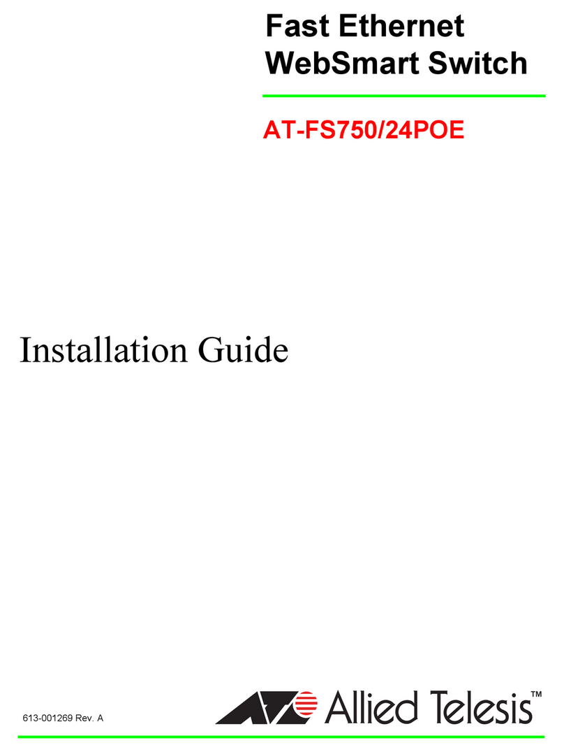 Allied Telesis WebSmart AT-FS750/24POE User manual