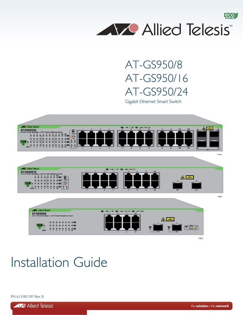 Allied Telesis AT-GS950/8 installation guide