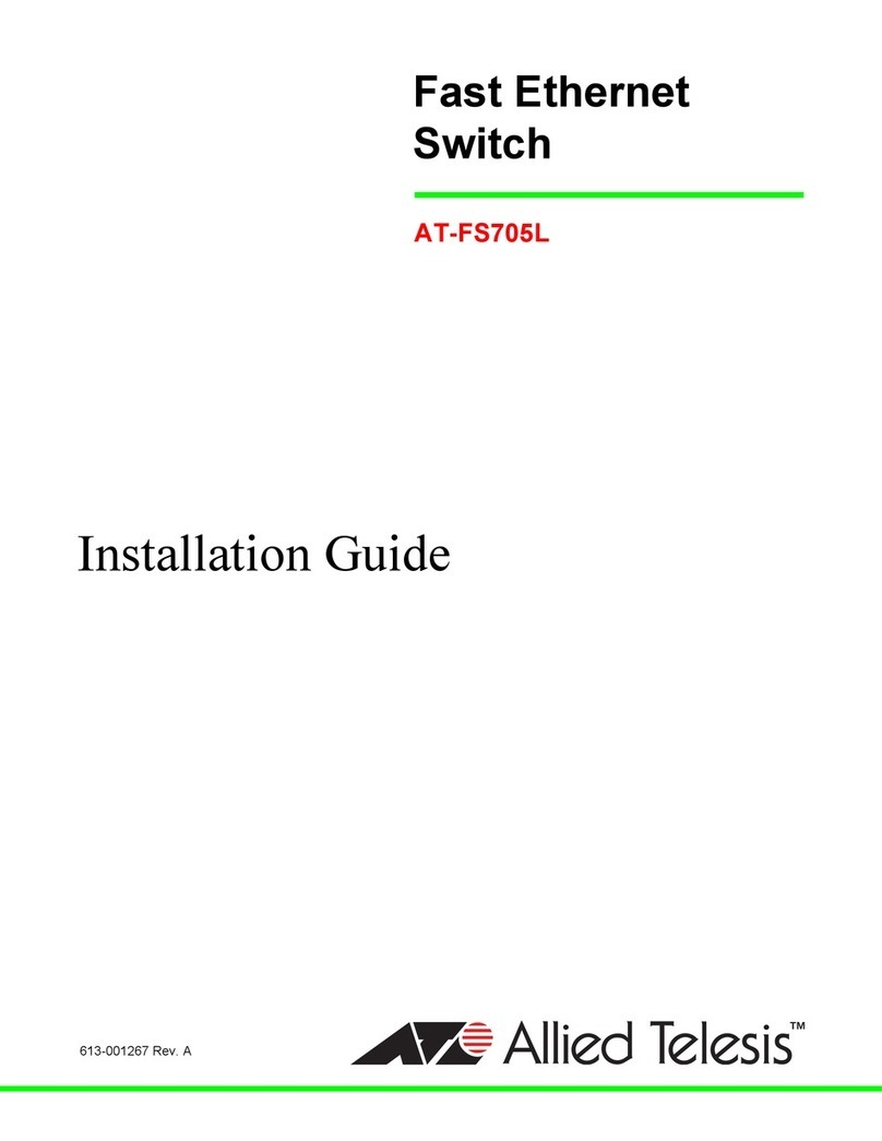 Allied Telesis AT-FS705L installation guide