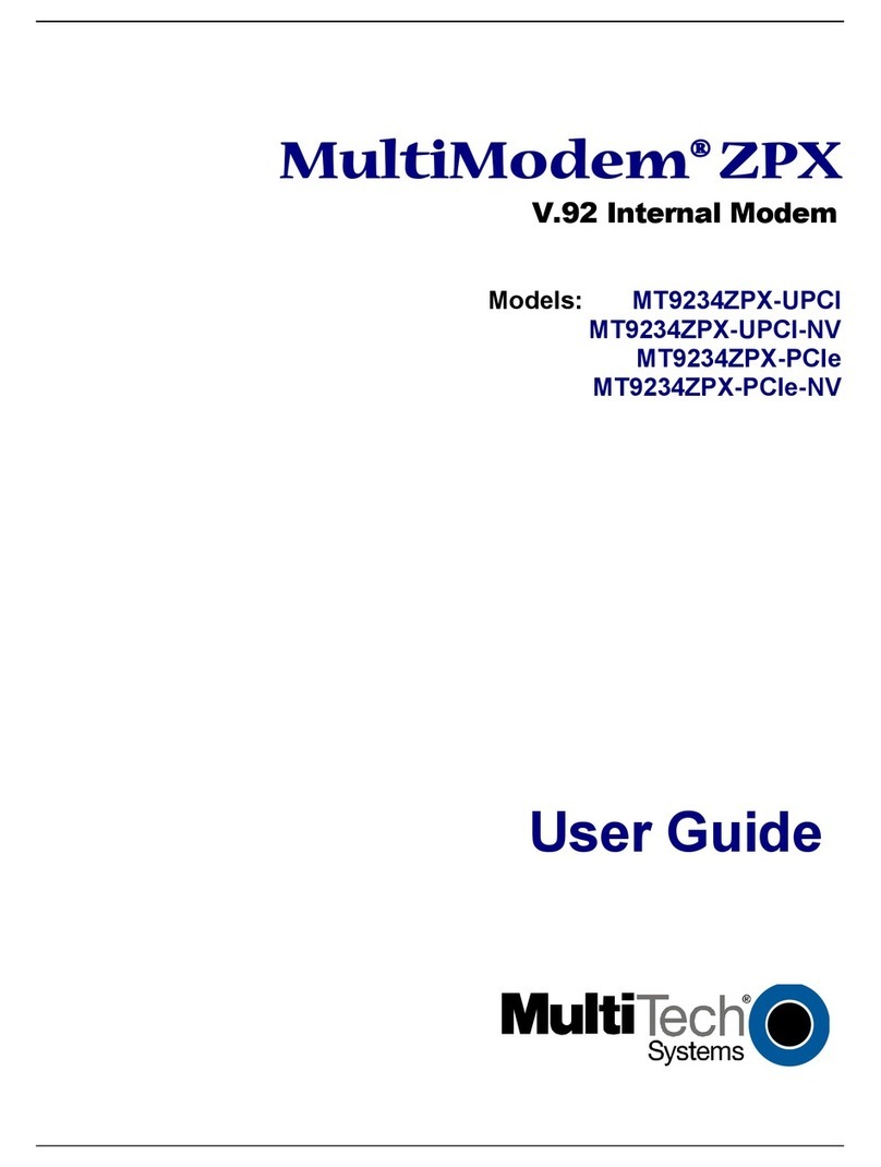 Multitech MultiModem MT9234ZPX-UPCI User manual Multitech MultiModem MT9234ZPX-UPCI User manual
