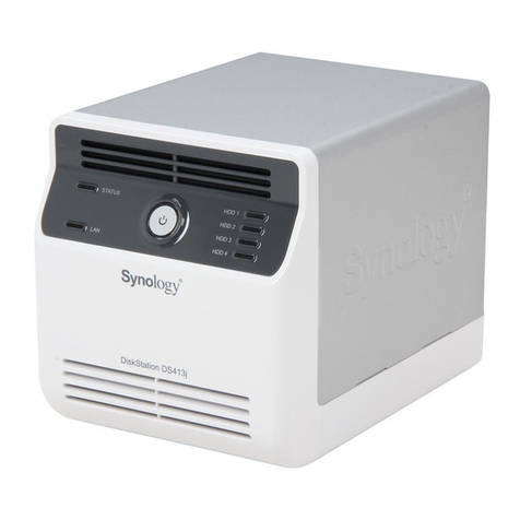 Synology DiskStation DS413j Quick installation guide