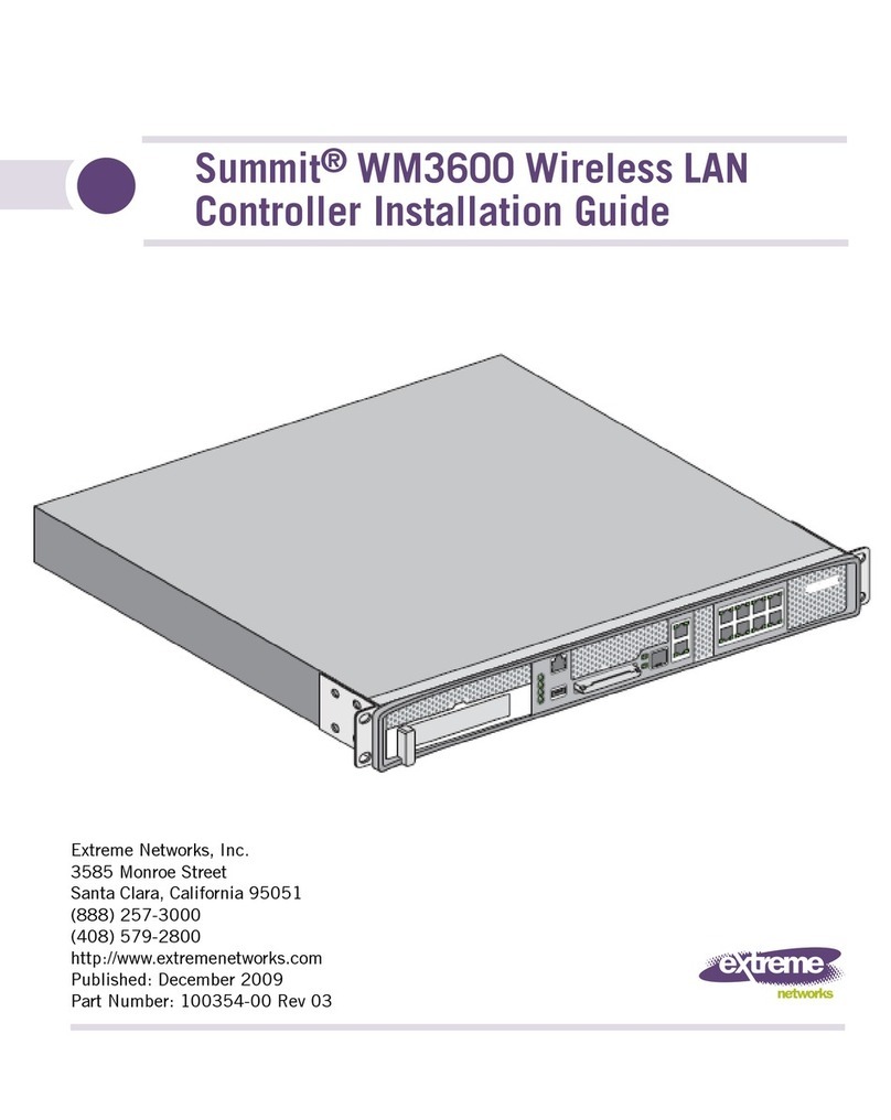 Extreme Networks Summit WM3600 User manual