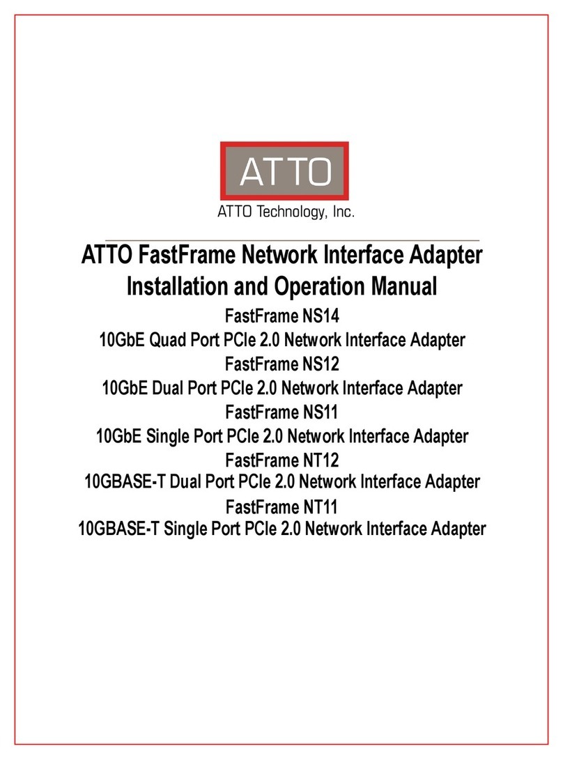ATTO Technology FastFrame NS12 Installation and operation manual