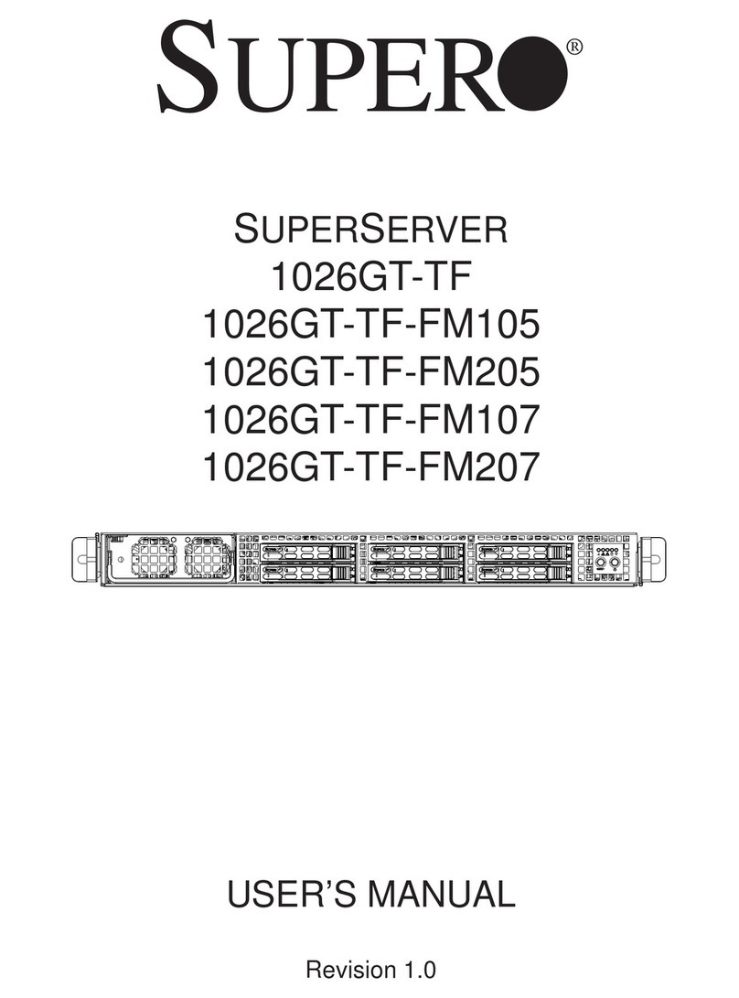 Supero SuperServer 1026GT-TF User manual
