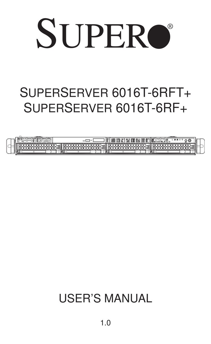 Supero 6016T-6RFT User manual Supero 6016T-6RFT User manual