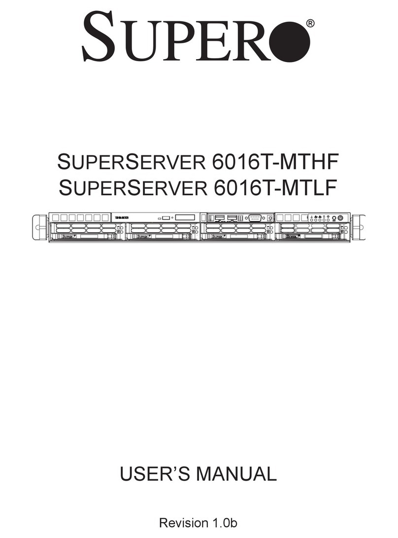 Supero SuperServer 6016T-MTHF user manual