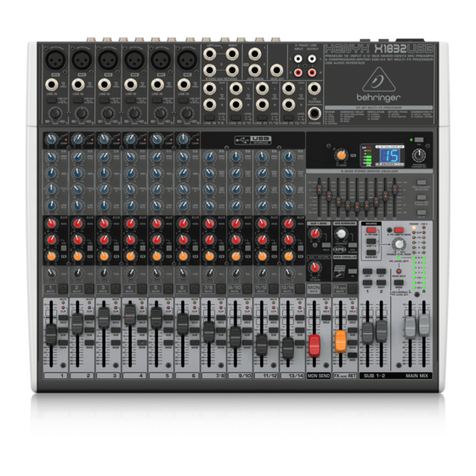 Behringer XENYX X1832USB User manual