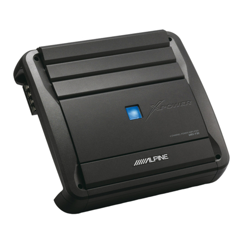 Alpine MRX-F30 owner's manual