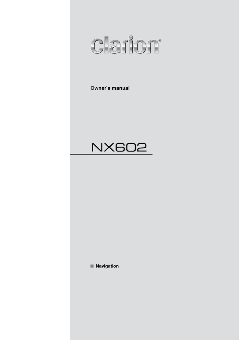 Clarion NX602 User manual