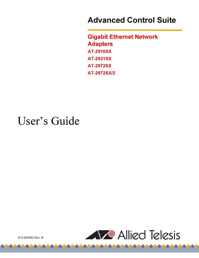 Allied Telesis AT-2916SX User manual