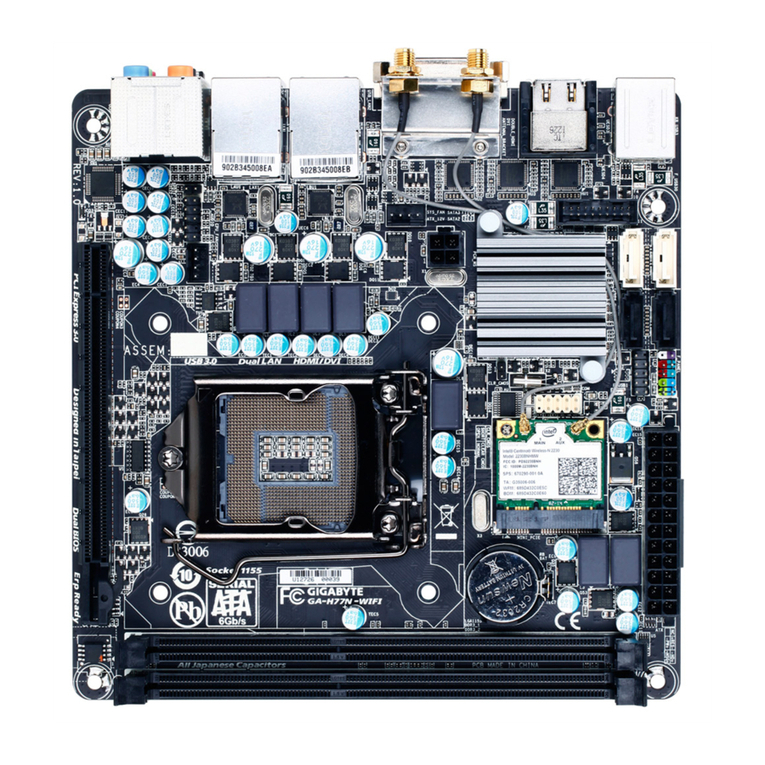 Gigabyte GA-H77N-WIFI User manual Gigabyte GA-H77N-WIFI User manual