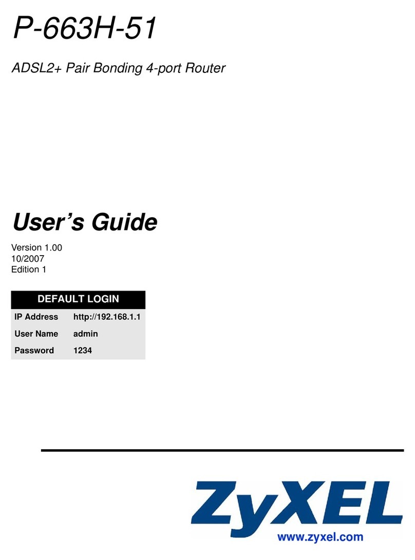 ZyXEL Communications P-663H-51 User manual