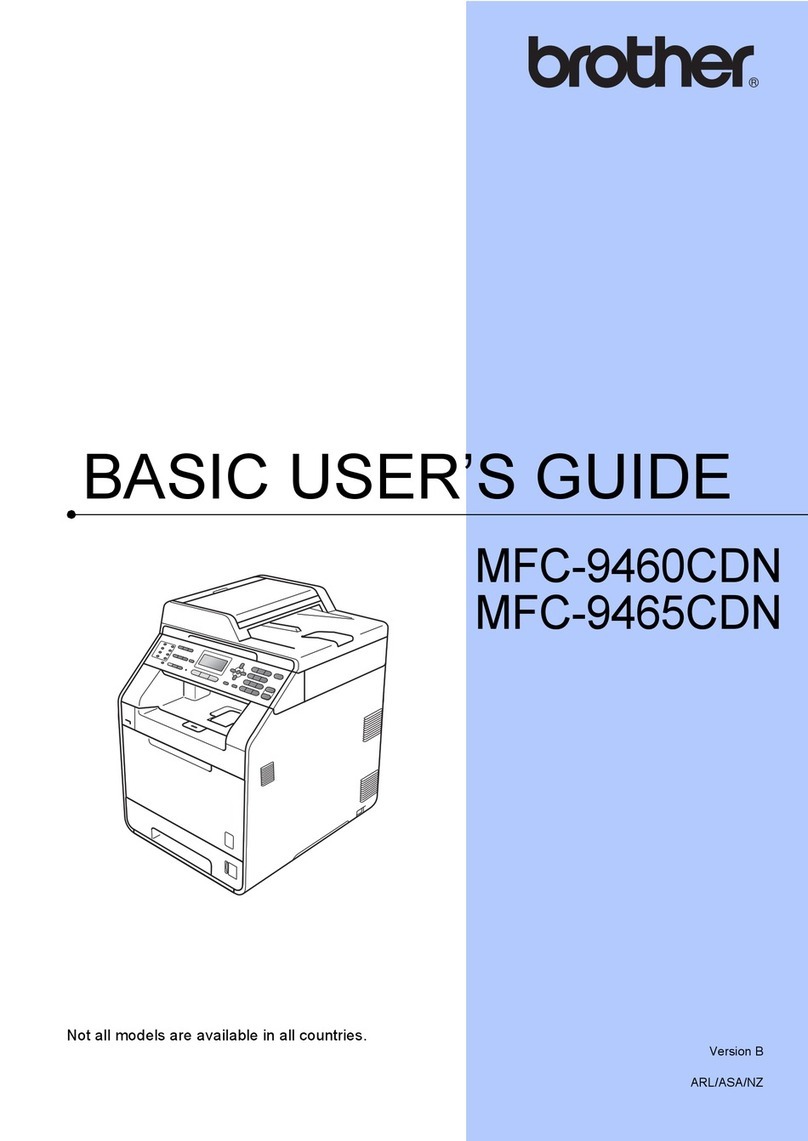 Brother MFC-9460CDN Operating and maintenance manual