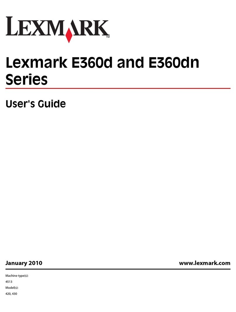 Lexmark E360D series User manual