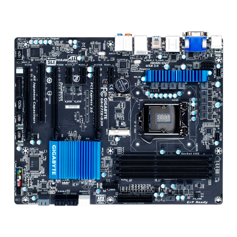 Gigabyte GA-Z77X-D3H User's manual user manual