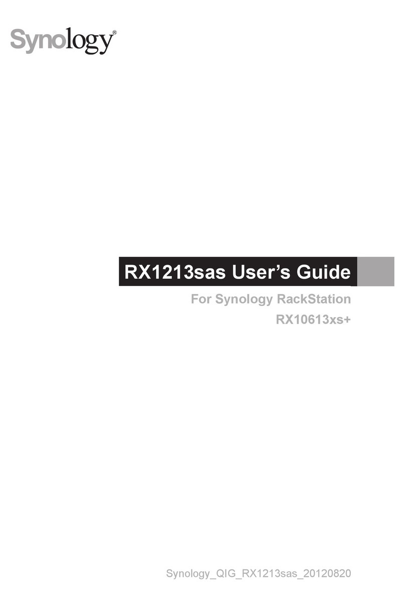 Synology RX1213sas User manual