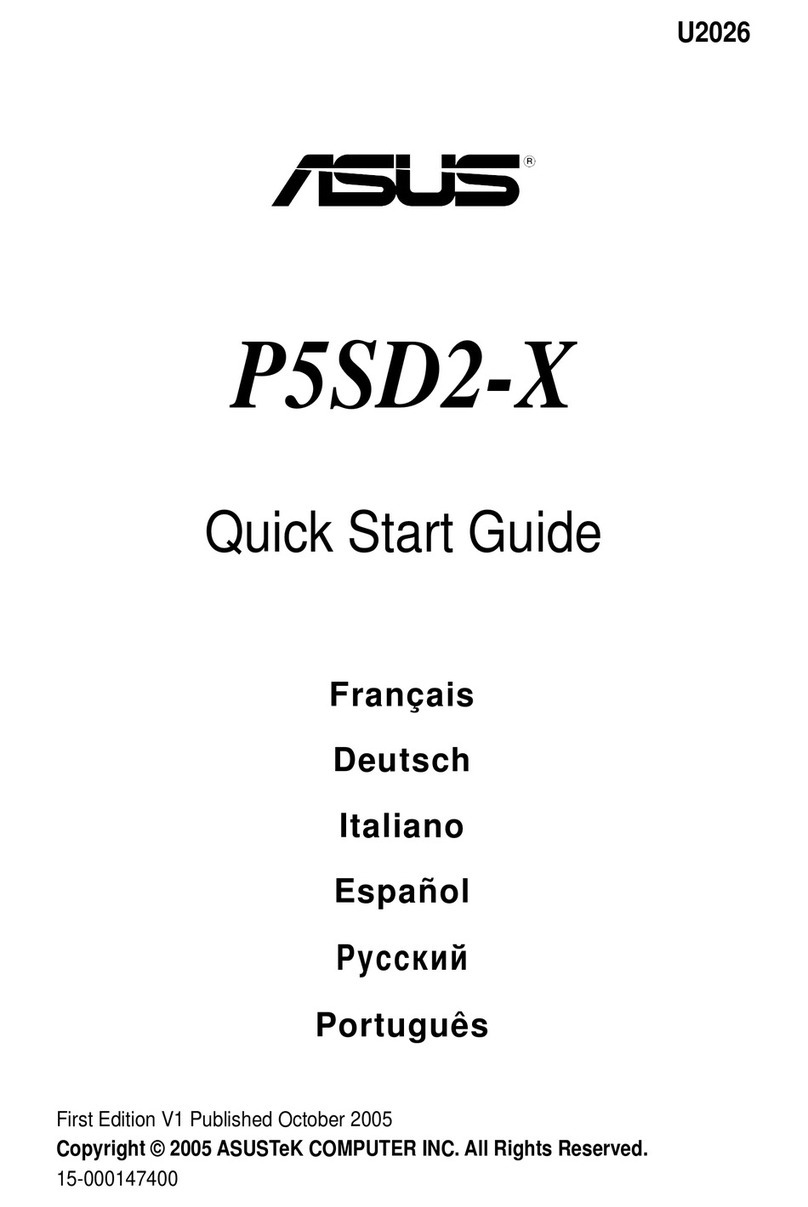 Asus P5SD2-X SE Guide de démarrage rapide