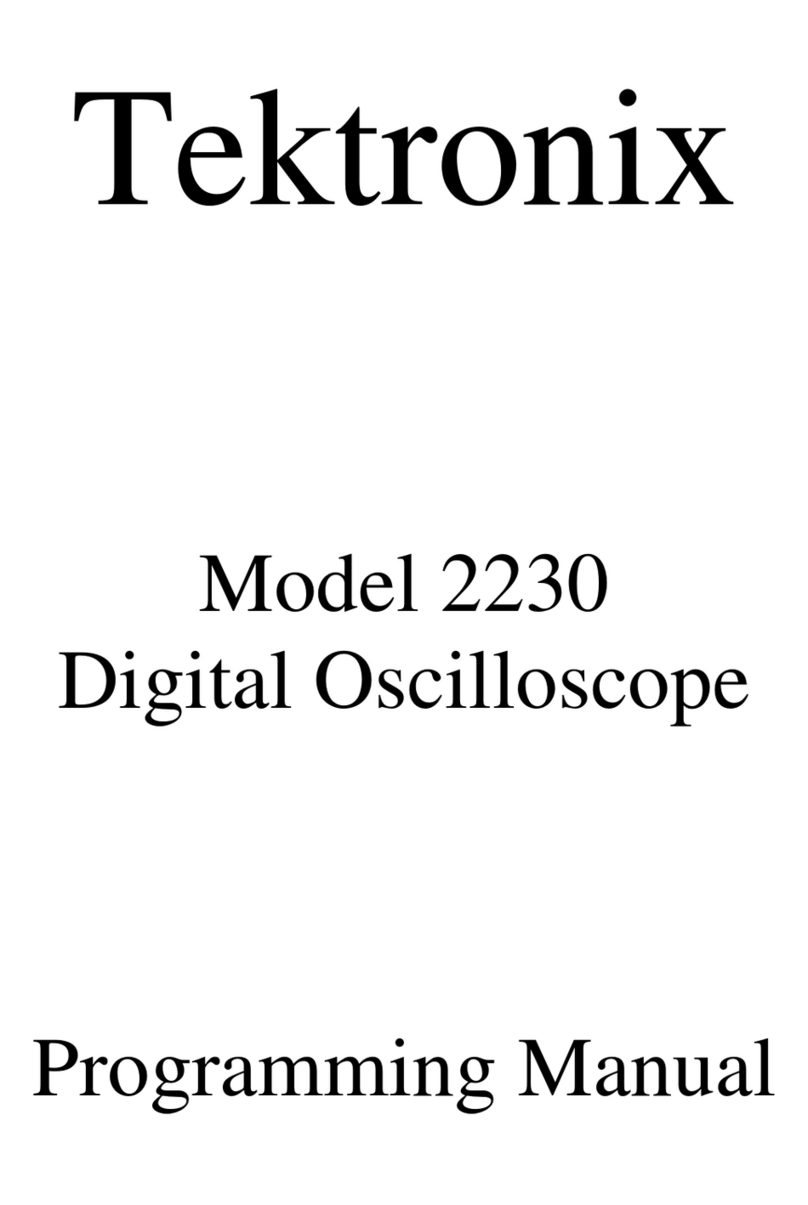 Tektronix 2230 Owner's manual