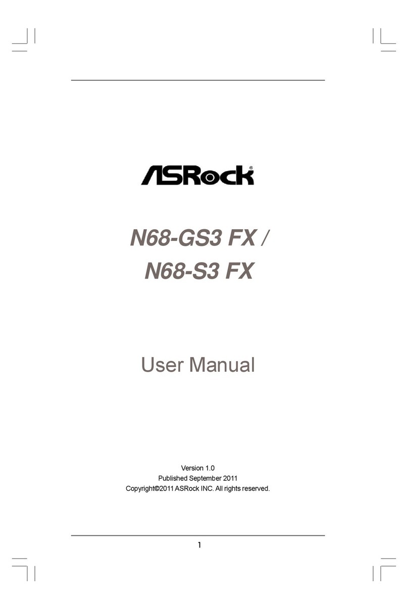 ASROCK N68-GS3 FX User manual